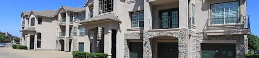 Luxury apartments in a gated community near the energy corridor in Houston with attached garages.