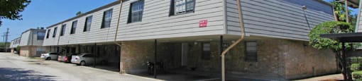 Gated apartment community close to the Galleria with covered parking and neighborhood setting.