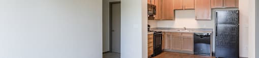 Open Concept Kitchen at Arroyo Village Apartments, Denver, CO, 80204