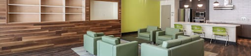 Clubhouse Lounge at Arroyo Village Apartments, Denver, 80204