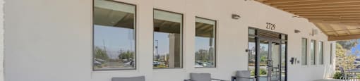 Somis Ranch Clubhouse Entrance with Patio Chairs
