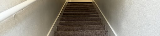 Park at Kirkstall 1-bed carpeted staircase.