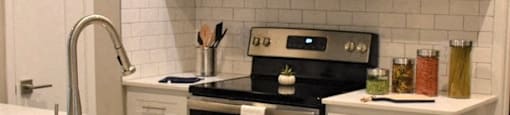 Soho Apartments kitchen area with appliances