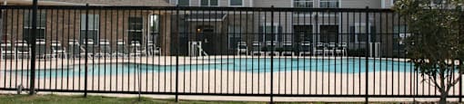 Park at Kirkstall Apartments Exterior building and pool