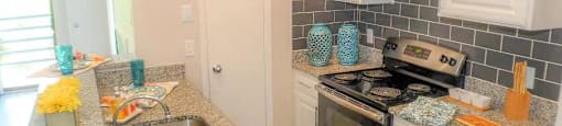 Soho Apartments kitchen area