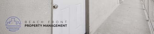 a white door in a hallway of a building