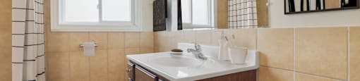 a bathroom with a sink and a toilet