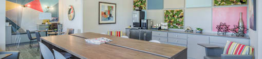 Resident cafe  at Parmer Place Apartments in Austin