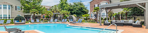 the swimming pool at our apartments