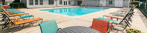 the swimming pool at our apartments