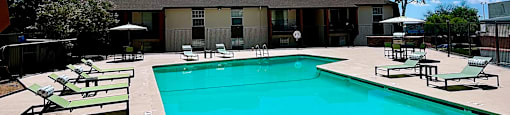 the swimming pool at our crossings apartments