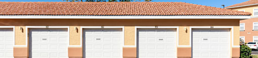 Rapallo apartments exterior single car garage.