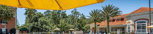 Pool view at Rapallo Apartments in Kissimmee, Florida