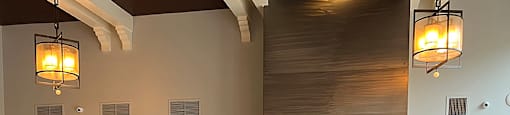 Luxury boutique, hotel–inspired lobby