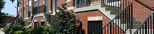 Townhomes with individual entrances and one car garage