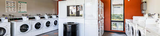 Laundry facilities at CASA GRANDE APARTMENT HOMES, California, 90630