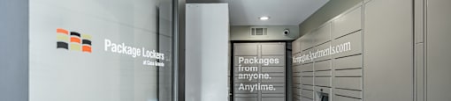 Secure onsite Amazon Lockers for safe package delivery at CASA GRANDE APARTMENT HOMES, California