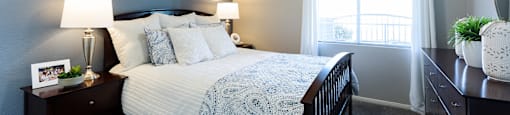 Bedroom with window at THE PARKSIDE VILLAS APARTMENT HOMES, Las Vegas
