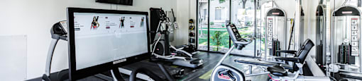 Fitness room with cardio equipment at THE PARKSIDE VILLAS APARTMENT HOMES, Las Vegas, NV, 89123
