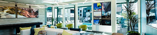Clubhouse seating at THE RISE APARTMENT HOMES, Las Vegas, Nevada