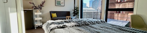 Bedroom at DOCK 59 APARTMENTS, Oregon