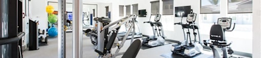 Fitness center at THE GALLERYAPARTMENT HOMES, Las Vegas, NV