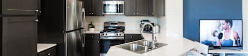 Kitchen area at THE GALLERYAPARTMENT HOMES, Las Vegas, NV