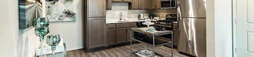Full view of  Kitchen area at THE RISE APARTMENT HOMES, Nevada
