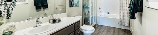 Full bathroom view at THE RISE APARTMENT HOMES, Las Vegas, 89139