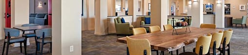 Clubhouse with seating at TRADITIONS AT LAFAYETTE Apartments, LAFAYETTE 