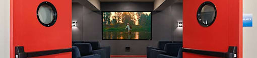 Movie room with seating at TRADITIONS AT LAFAYETTE Apartments, LAFAYETTE ,Colorado, 80026