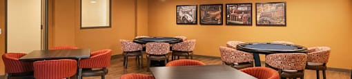 Tables and chairs at TRADITIONS AT LAFAYETTE Apartments, Colorado
