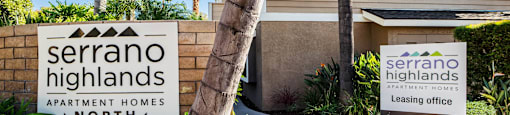 Property Signage at SERRANO HIGHLANDS APARTMENT HOMES, Lake Forest, 92630-7006