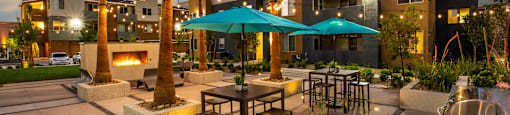 Courtyard area at THE SOLANA APARTMENT HOMES, Las Vegas, NV, 89148