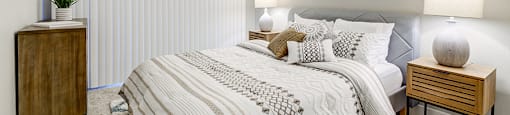 Edge on the Boulevard - Bedroom with Plush Carpeting at The Edge on the Boulevard, Fremont