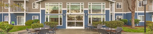 Outside Seating  at VINTAGE AT BREMERTON, Bremerton, Washington