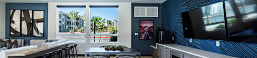 Community Lounge at BASE APARTMENT HOMES, LAS VEGAS, Nevada