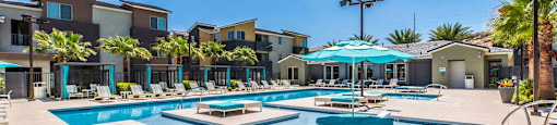 Pool area at THE GALLERYAPARTMENT HOMES, Nevada, 89178