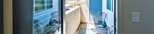 Patio Slider at THE SOLANA APARTMENT HOMES, Las Vegas