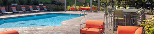 pool lounge area