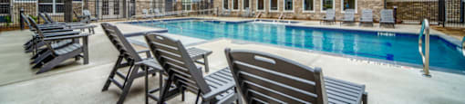 Pool Area at LIV at Boerne Hills an Active Senior Community 62+, Boerne, Texas