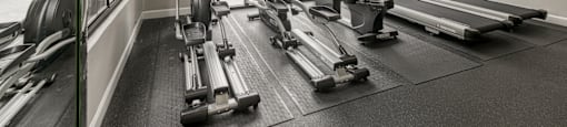 Fitness studio with modern equipment at Forest Glen apartments in Austell, GA 30106, near South Cobb County and Douglasville.
