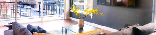 spacious and bright community lounge