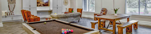 Billiards Table at LIV at Boerne Hills an Active Senior Community 62+, Boerne