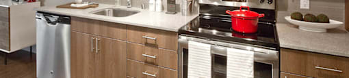 Separate dining room at Astro Apartments, Washington, 98109
