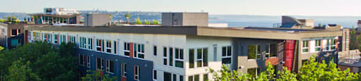 Property- aerial at Astro Apartments, Seattle, 98109