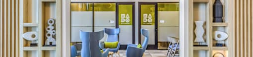 a seating area at fairfield inn & suites by marriott panama city beach