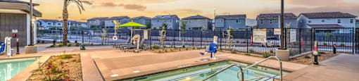 take a dip in the resort style pool at villas at houston levee west apartments