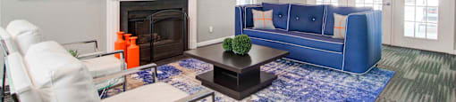 Leasing office seating area at Place at Midway apartments in Douglasville near Lithia Springs, GA