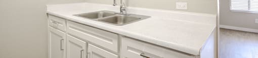 Two Bedroom Apartments in Glendale AZ - Spectra West - Digital Rendering of a Kitchen Sink with Plenty of Countertop Space